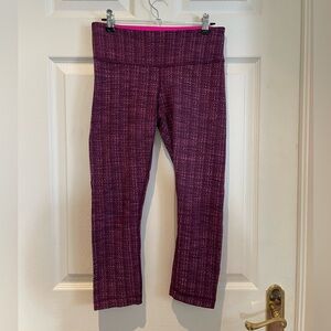 Purple patterned Lululemon leggings